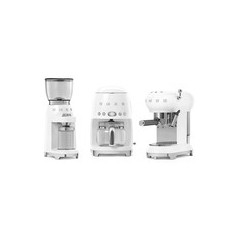 Smeg 50s Style CGF01WHEU Coffee Grinder 150W in White - Retro Elegance for Perfect Coffee Every Time!